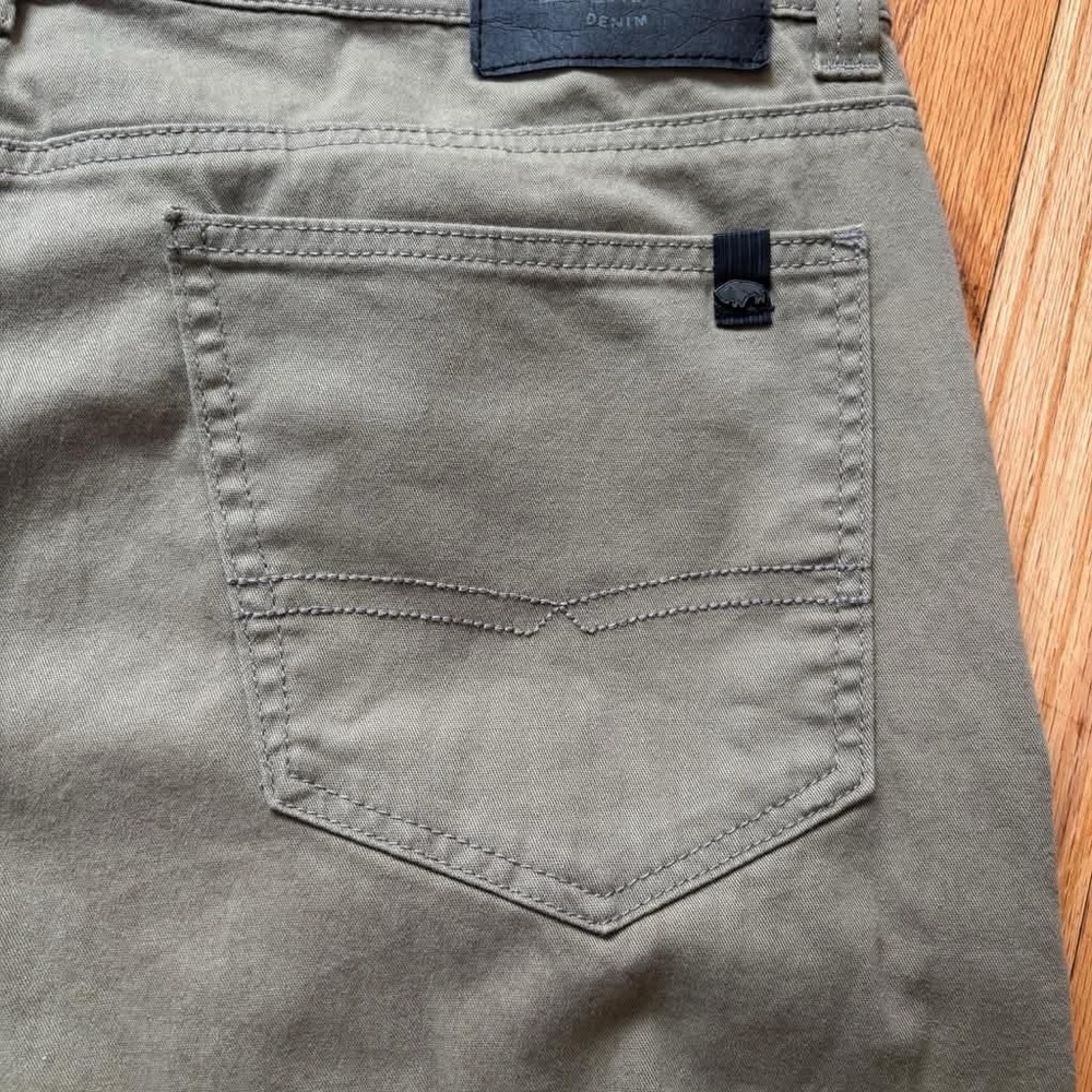 Buffalo David Bitton Men's Gray Stretch Jeans W34 L30 Straight Leg - Picture 10 of 16